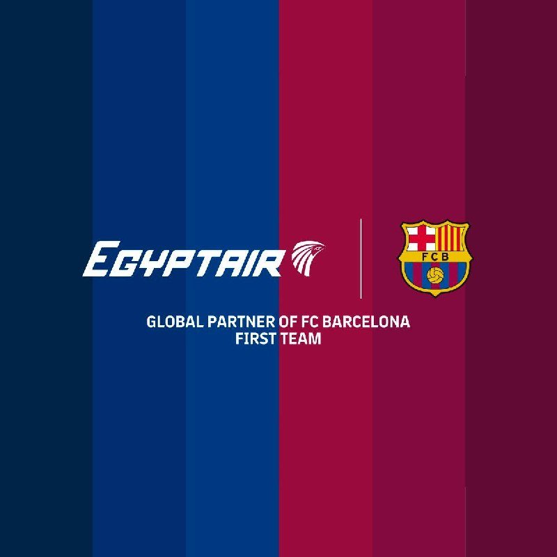 برشلونة يُعلن عقد شراكة مع مصر للطيران لتكون الراعي الرسمي للفريق لمدة ثلاث مواس…