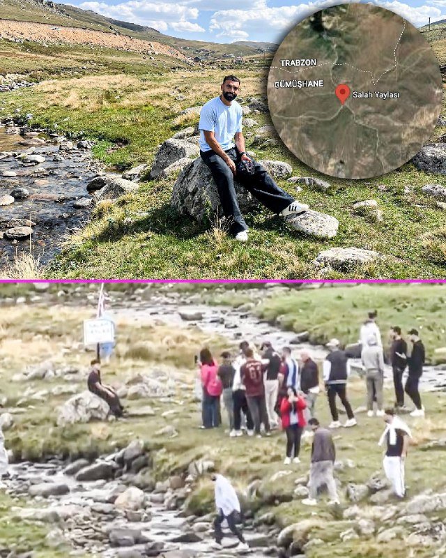 — قام مشجعو طرابزون سبور بزيارة الصخرة التي جلس عليها محمد صلاح والتقاط الصور….